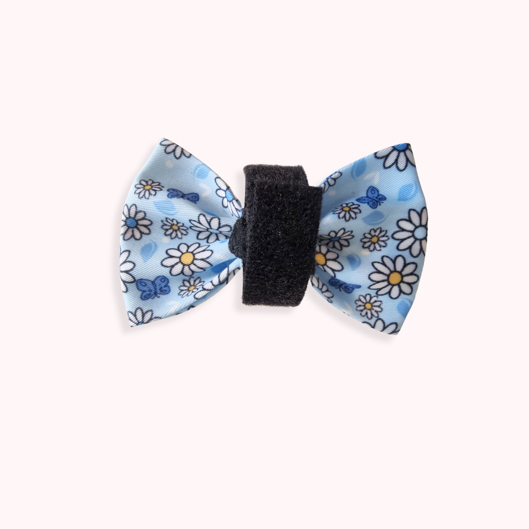 Dog Bow - Pups A Daisy Blue