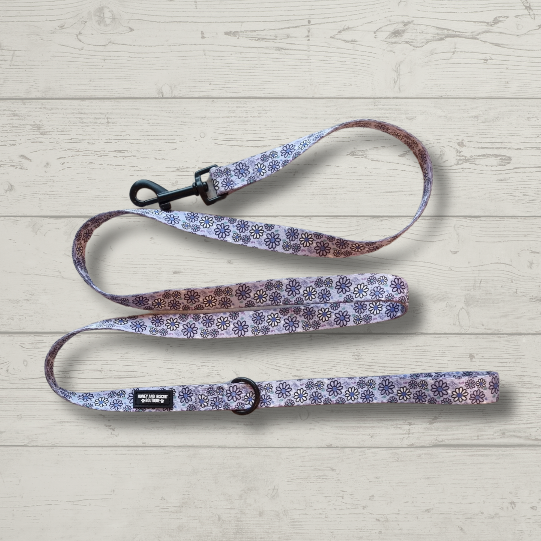 Dog Lead/Leash - Pups A Daisy Lilac