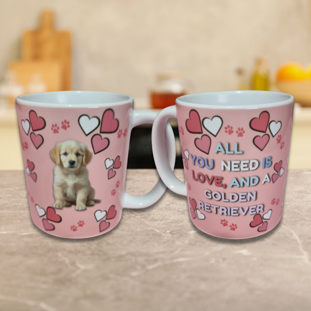 Dog Breed Mugs Golden Retriever