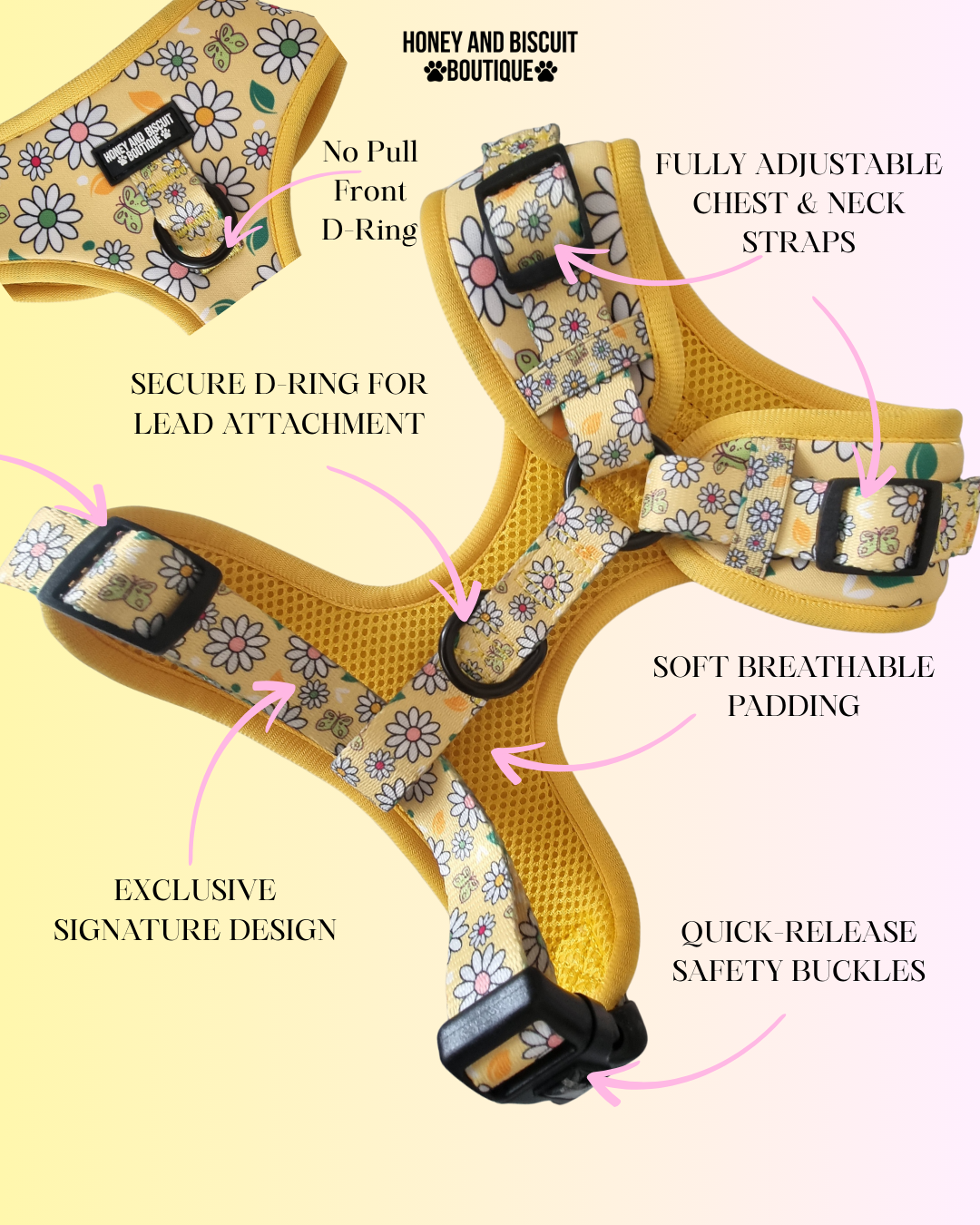 Pups A Daisy Yellow – Complete Walkies Bundle (5 Piece Set) features