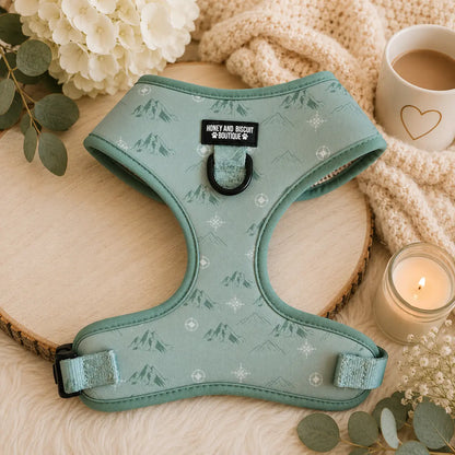 Free & Wild – Adjustable Floral Dog Harness (No Pull)