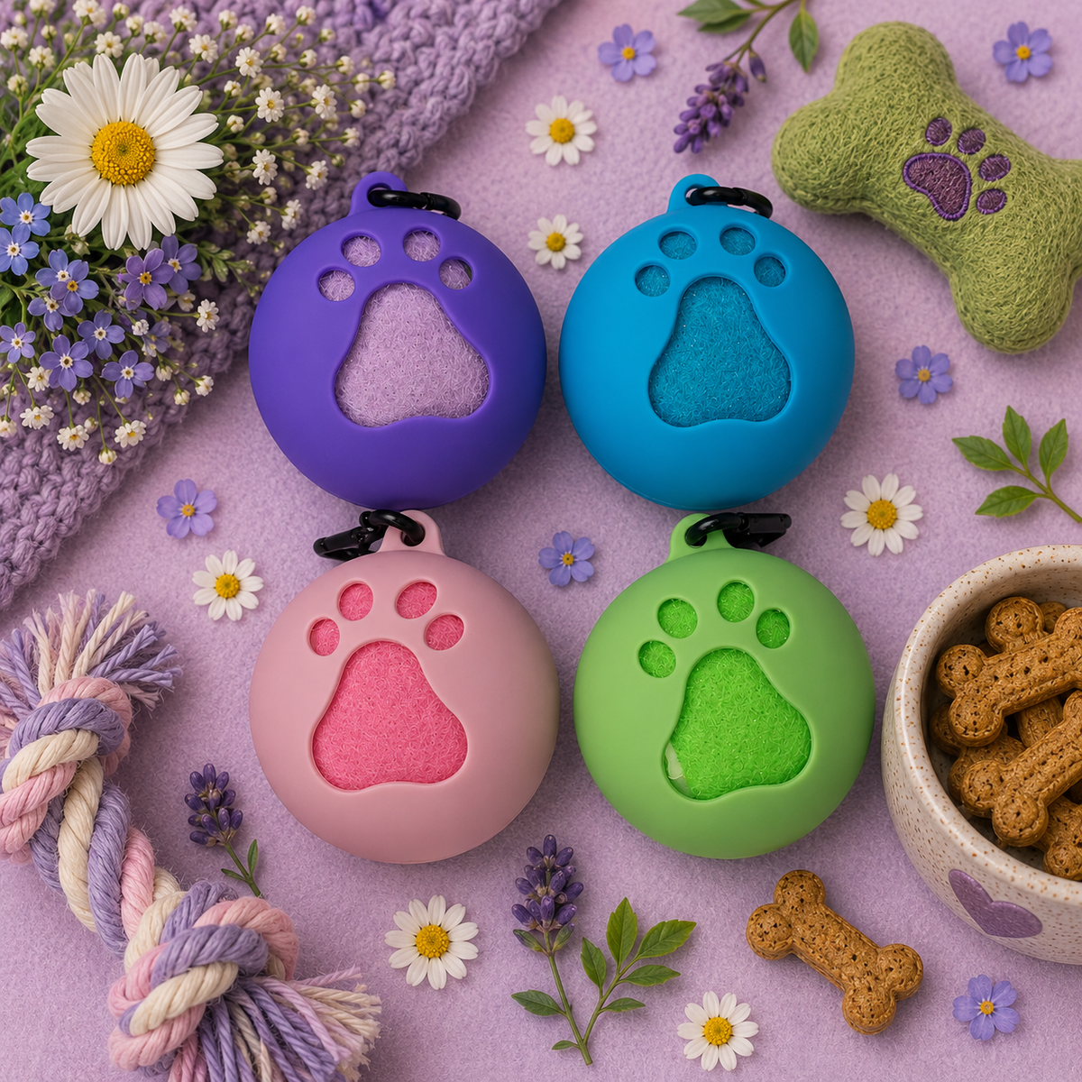 Branded Dog Ball & Holder