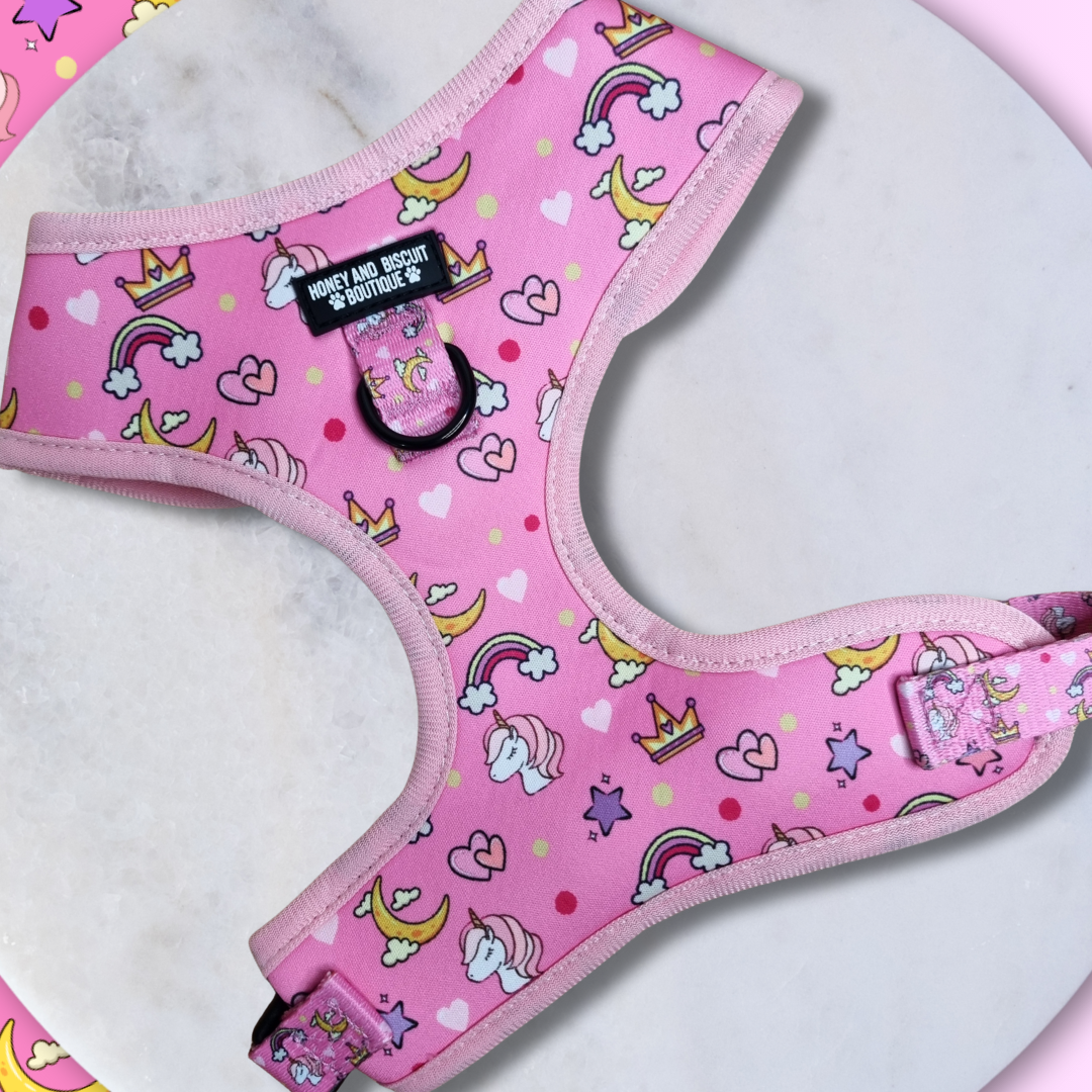 Adjustable Dog Harness Rainbow Dreams