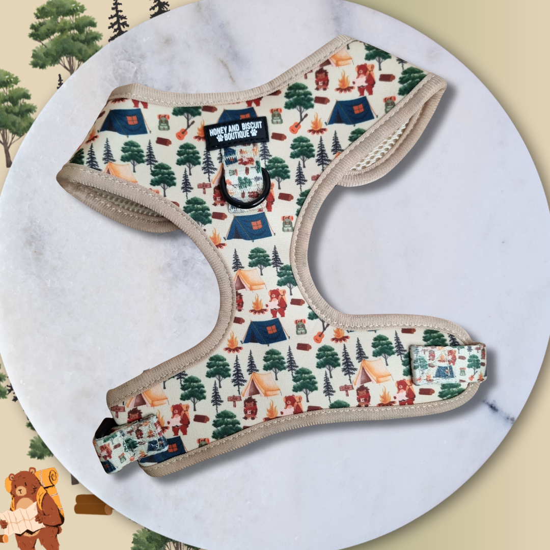 Adjustable Dog Harness Pup's In The Woods