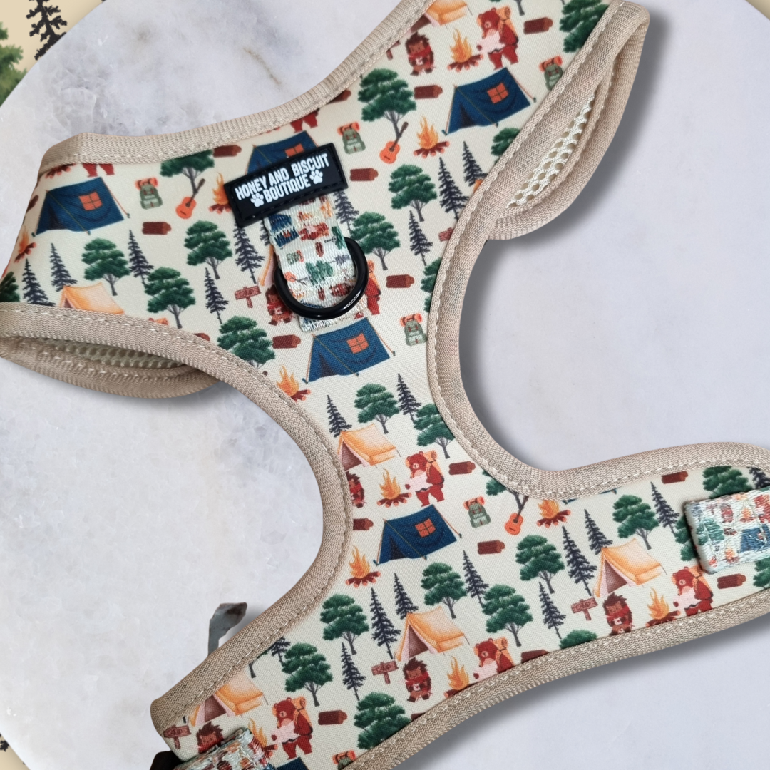 Dog Harness, Collar & Lead/Leash Bundle - Pups In The Woods