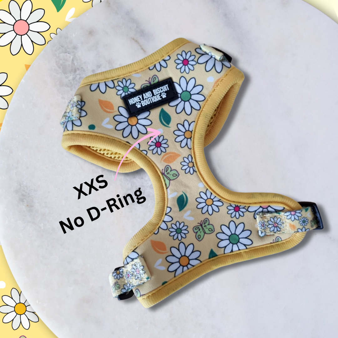 Adjustable Dog Harness Pups a Daisy Yellow XX Small