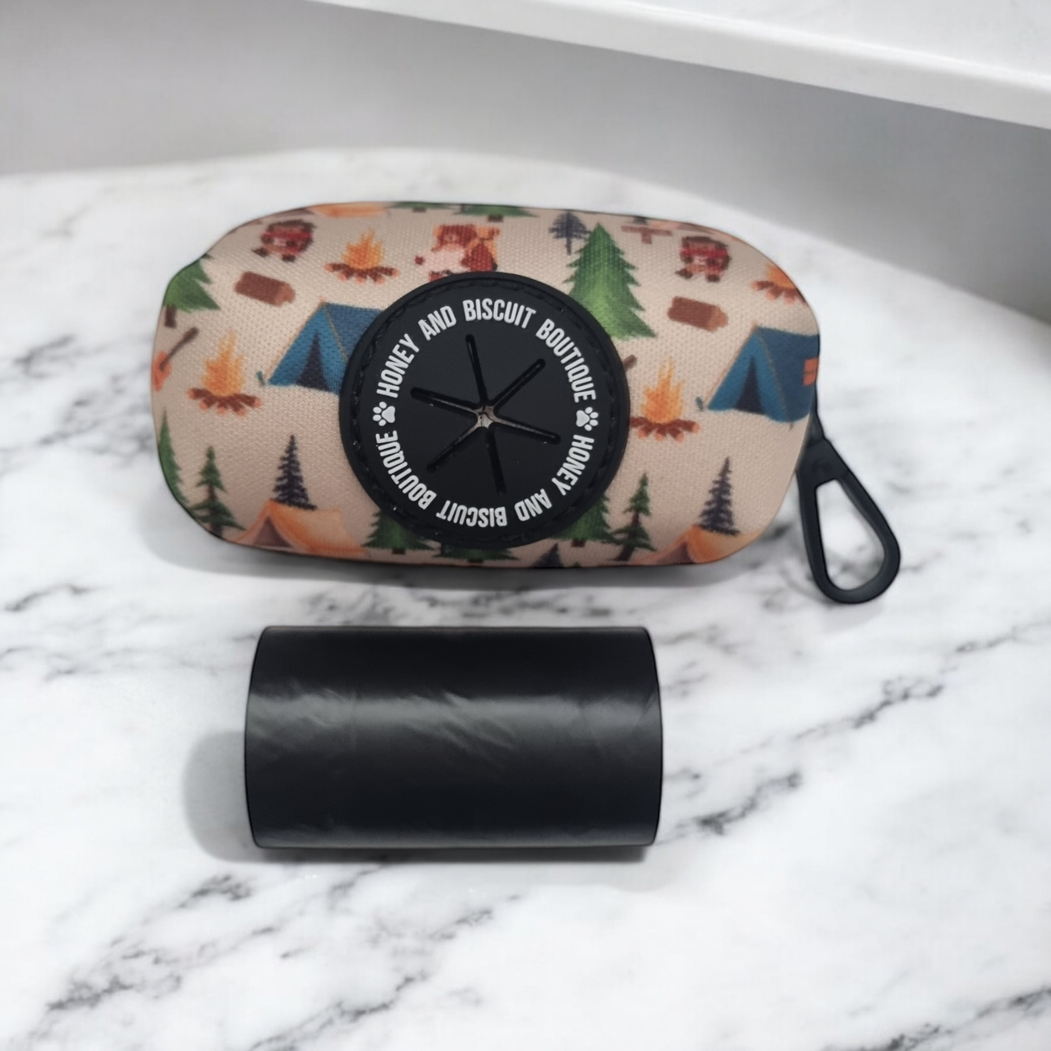 Dog Poop Bag & Holder - Pups In The Woods