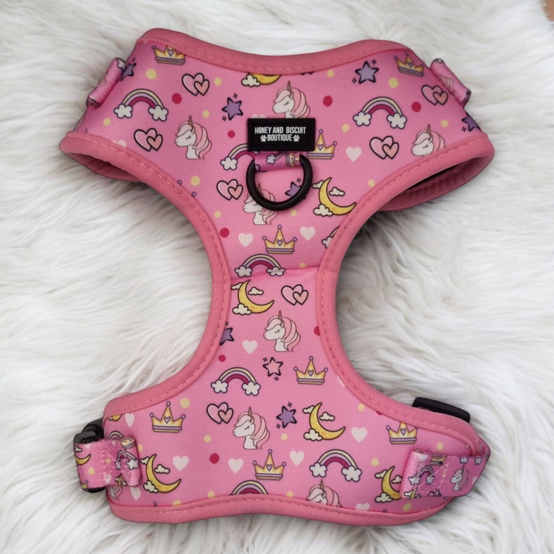 Dog Harness, Collar & Lead Bundle - Rainbow Dreams