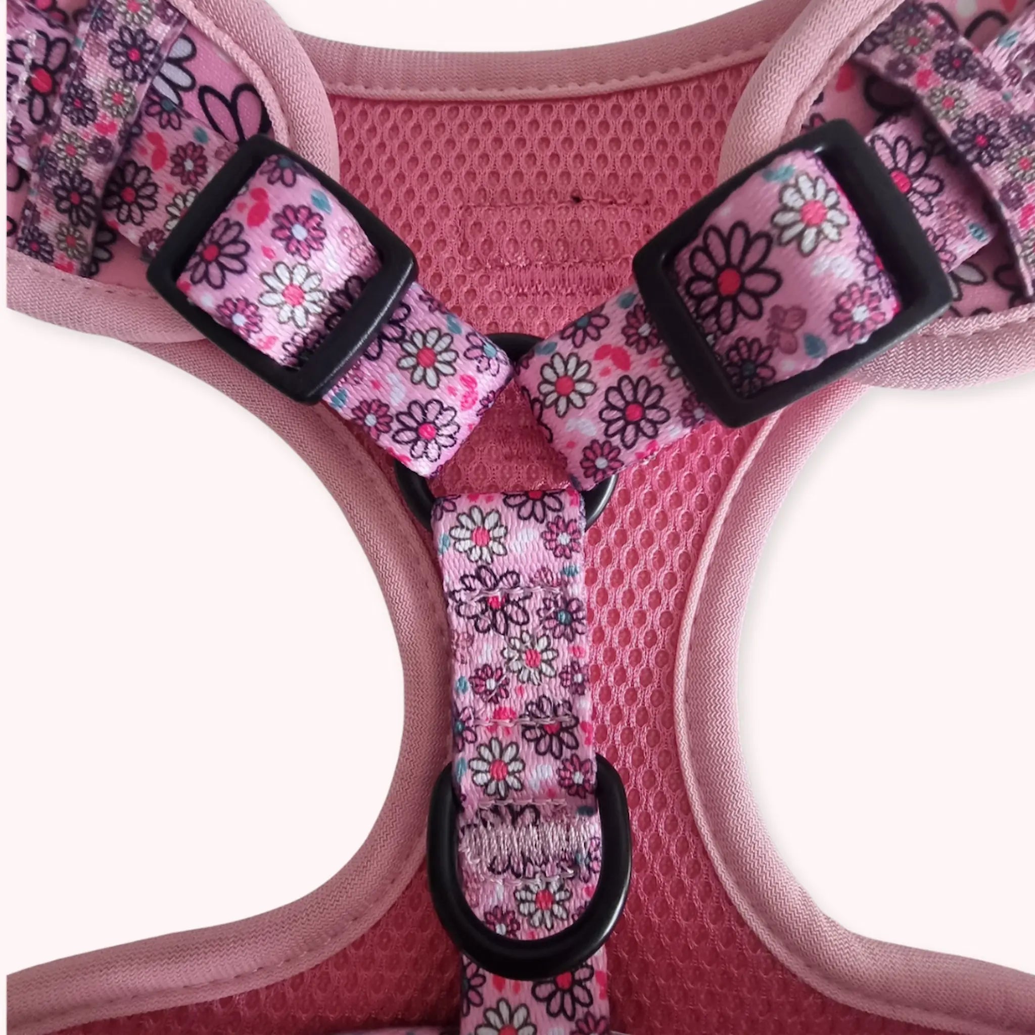 Pups A Daisy Pink, No Pull Dog Harness