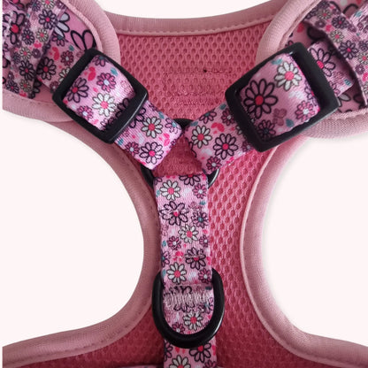 Pups A Daisy Pink, No Pull Dog Harness