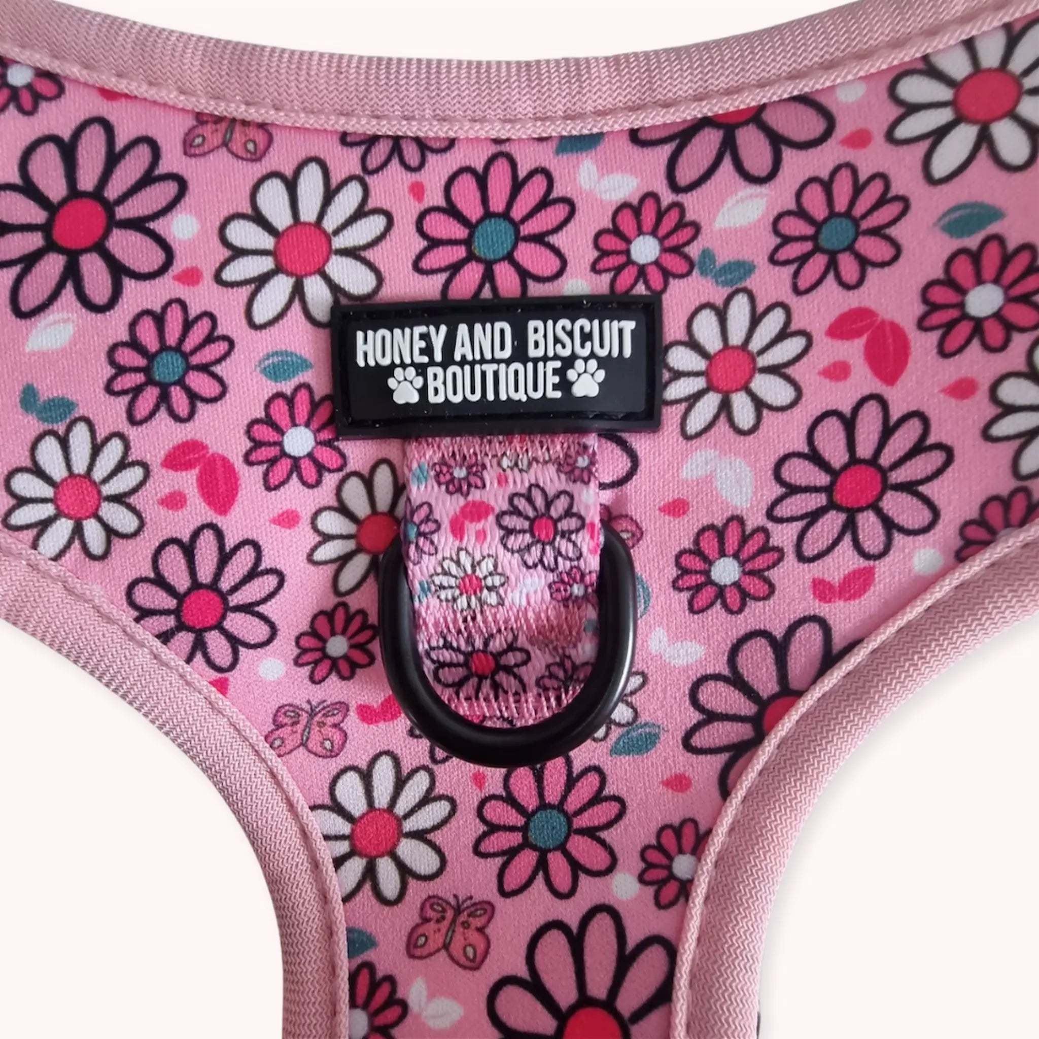 Pups A Daisy Pink, No Pull Dog Harness