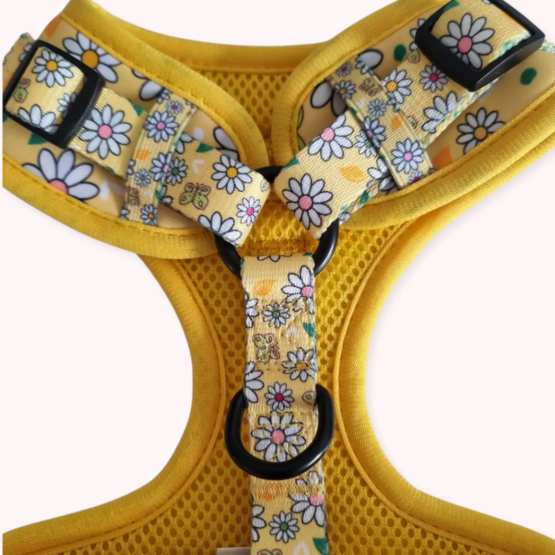 Pups A Daisy Yellow, No Pull Dog Harness