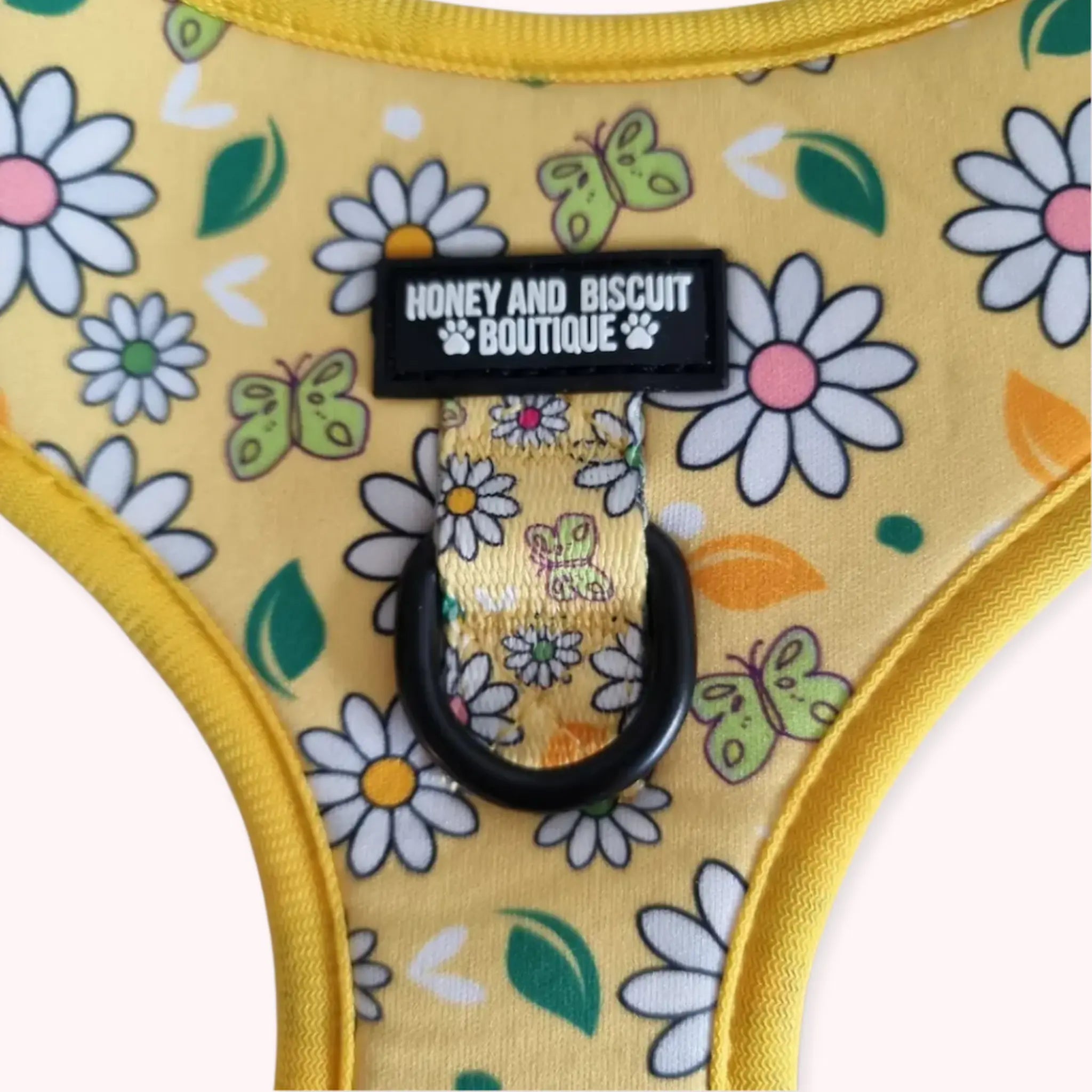 Pups A Daisy Yellow, No Pull Dog Harness