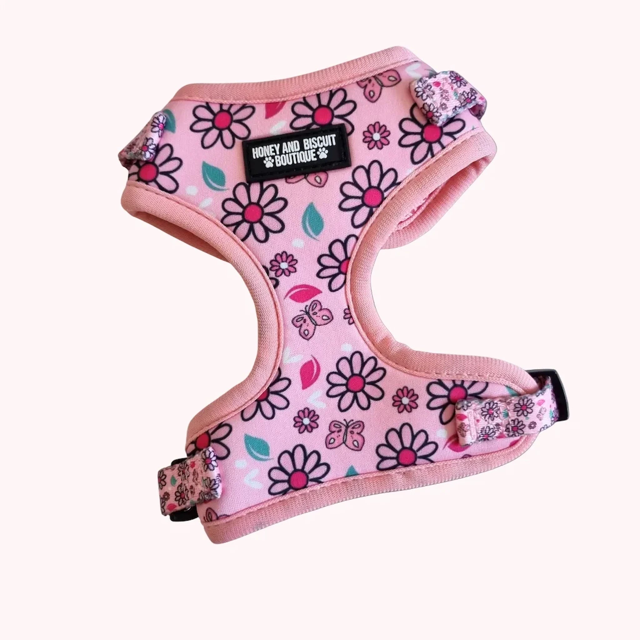 Pups A Daisy Pink, No Pull Dog Harness