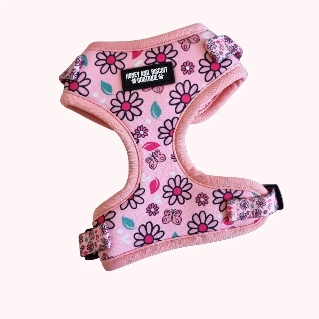 Pups A Daisy Pink, No Pull Dog Harness