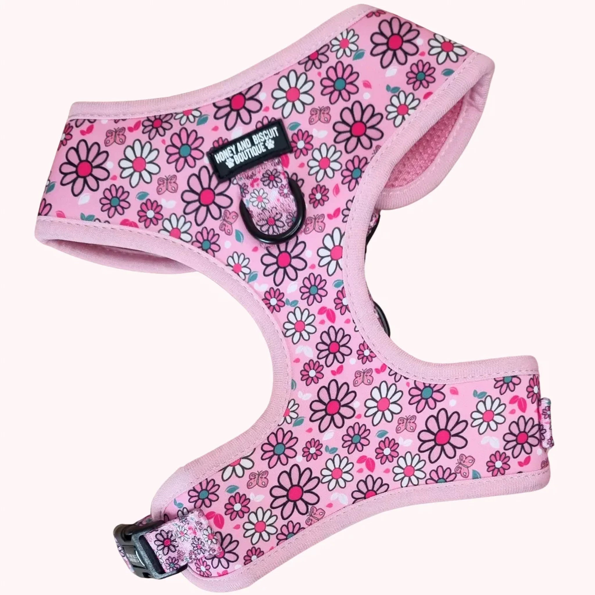 Pups A Daisy Pink, No Pull Dog Harness