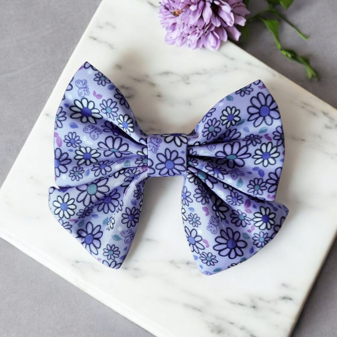 Pups a Daisy Lilac sailor Bow