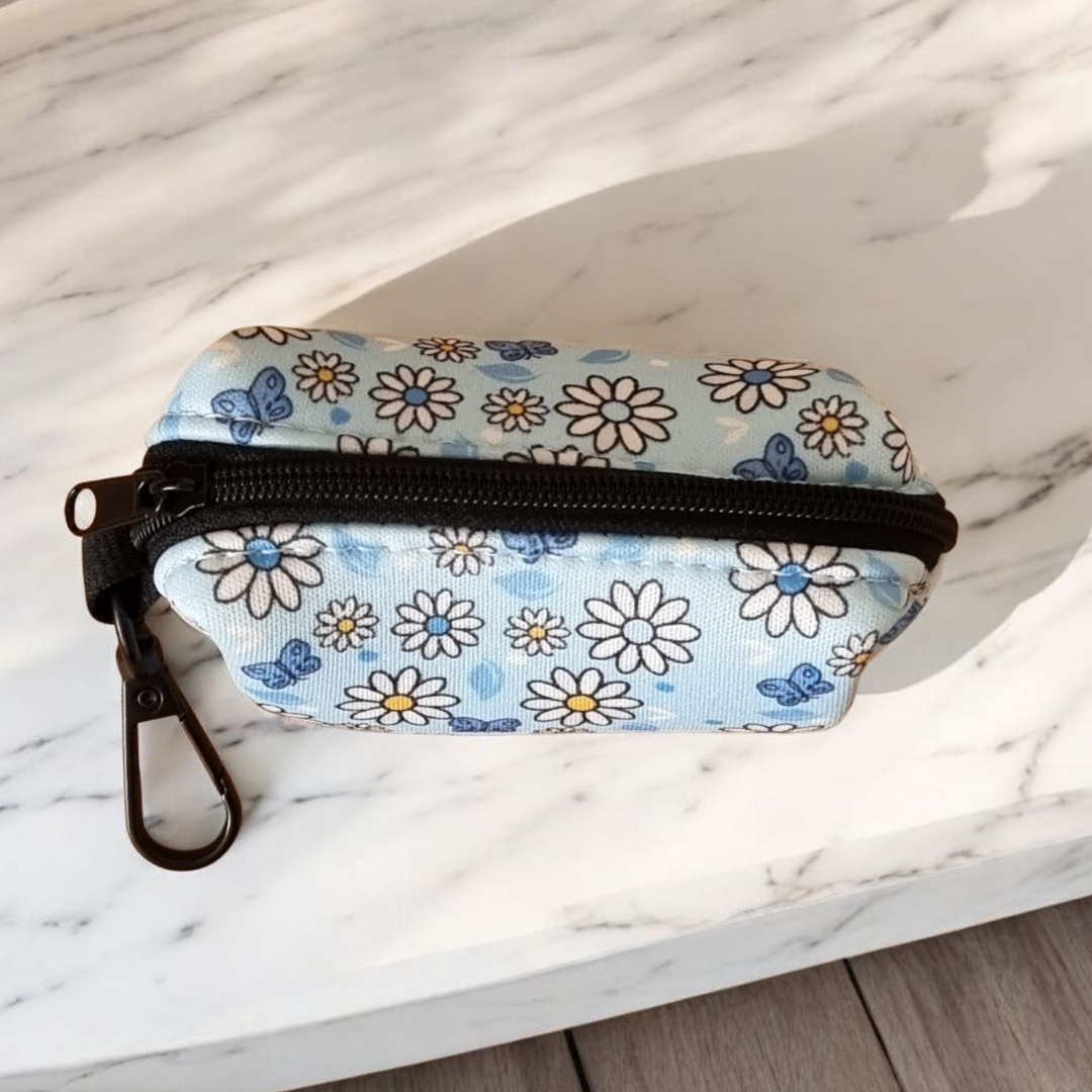 Poop Bag Holder - Pups A Daisy Blue