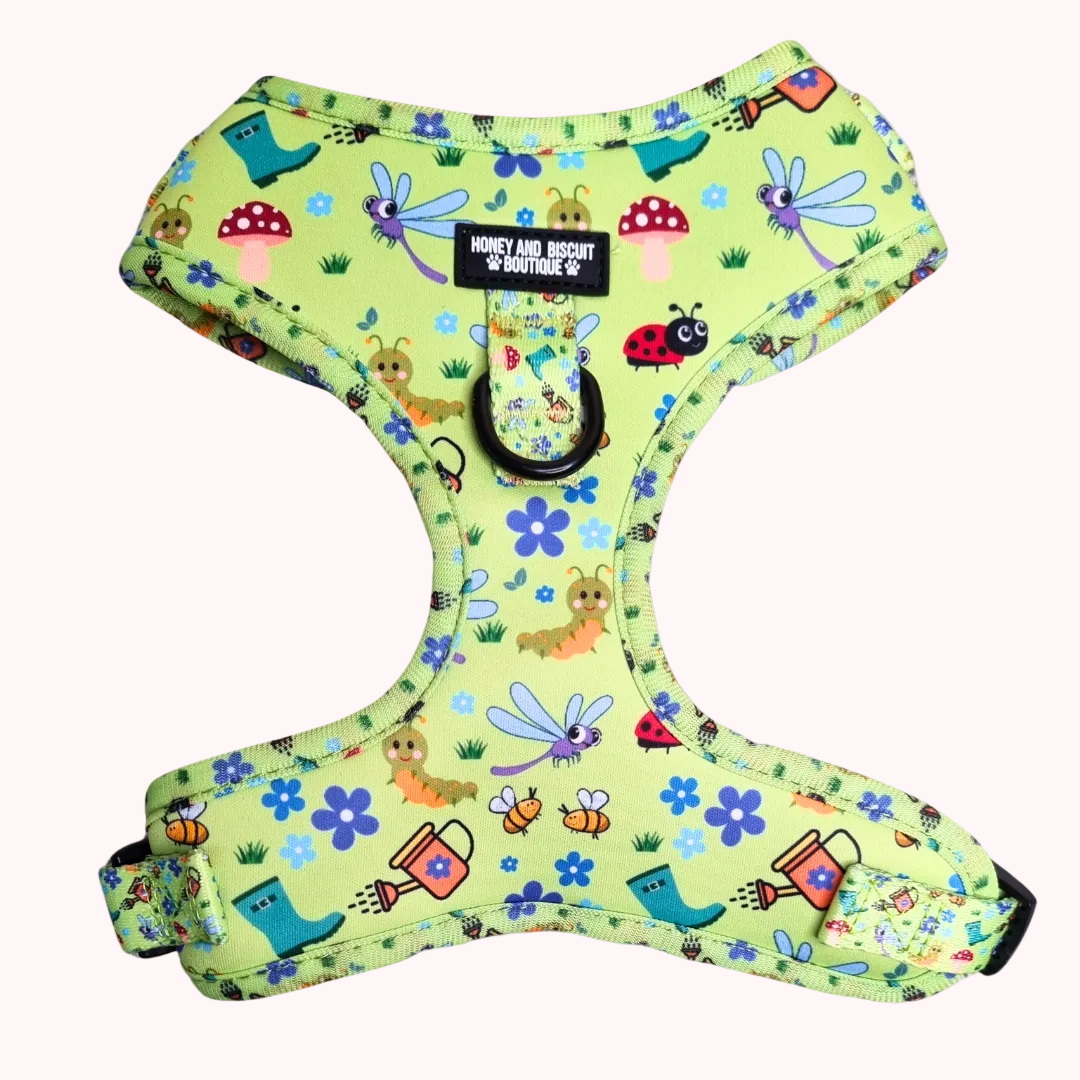 Bugalicious Garden – Adjustable Dog Harness for Small Dogs (No Pull)