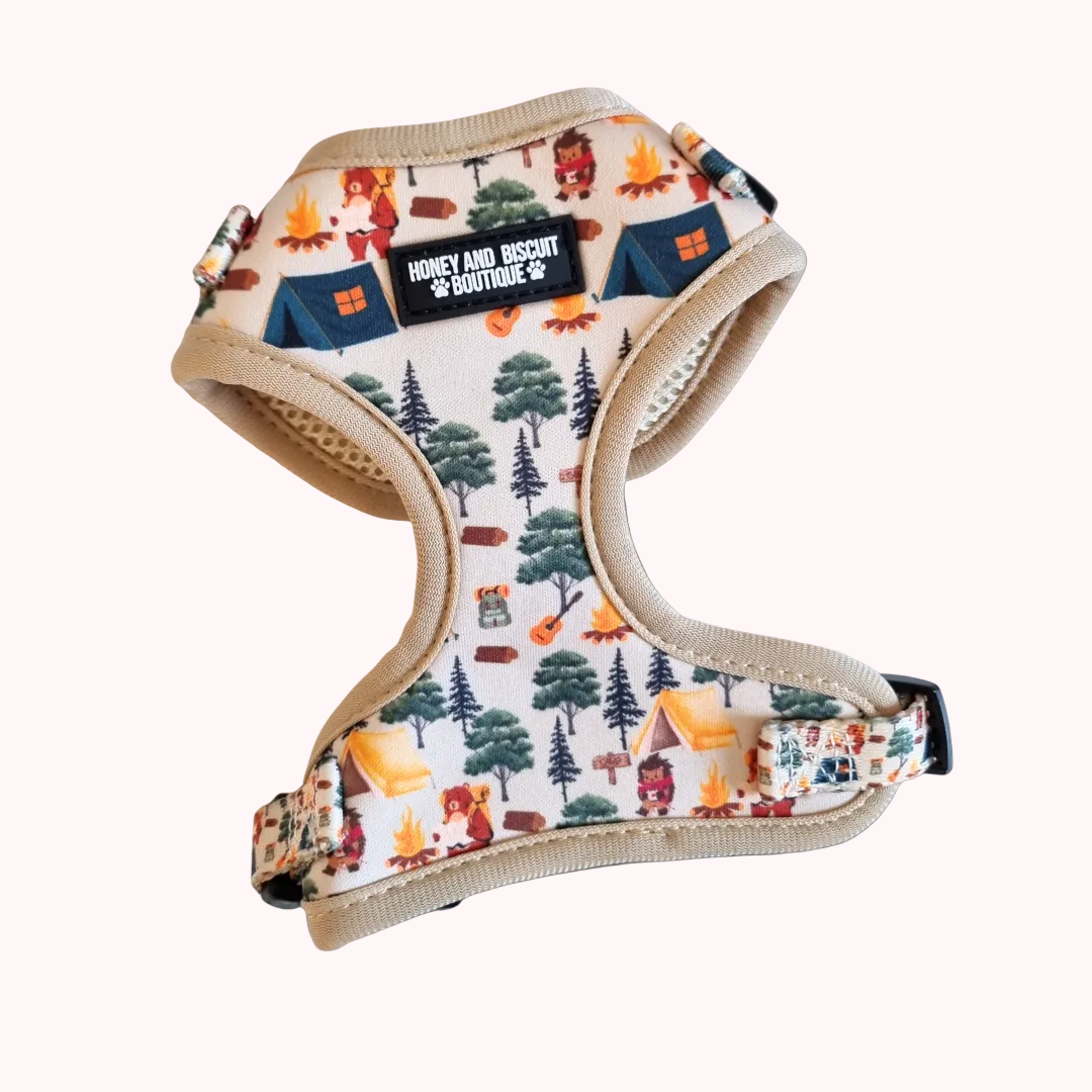 Pups In The Woods – Adjustable Dog Harness for Small Dogs (No Pull) XXS