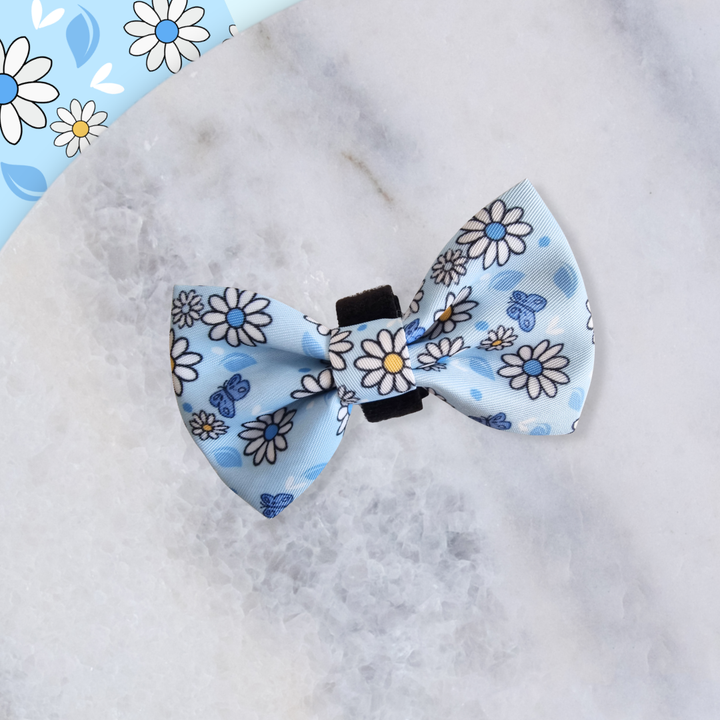 Dog Bow - Pups A Daisy Blue