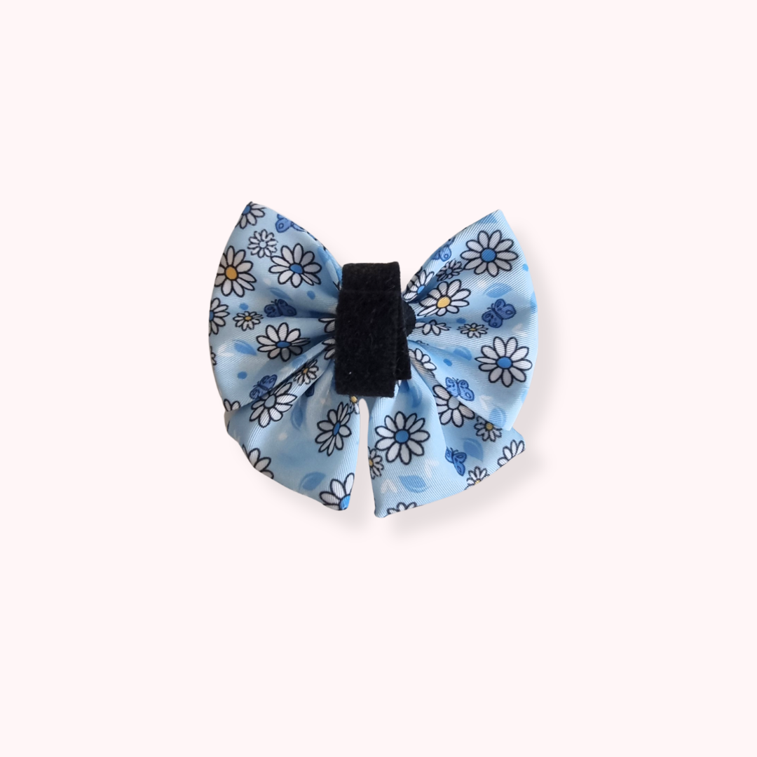 Pups A Daisy Blue Sailor Bow