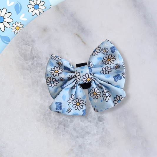 Pups A Daisy Blue Sailor Bow