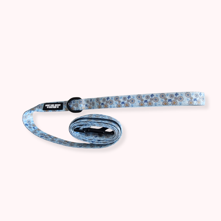 Dog Lead - Pups A Daisy Blue