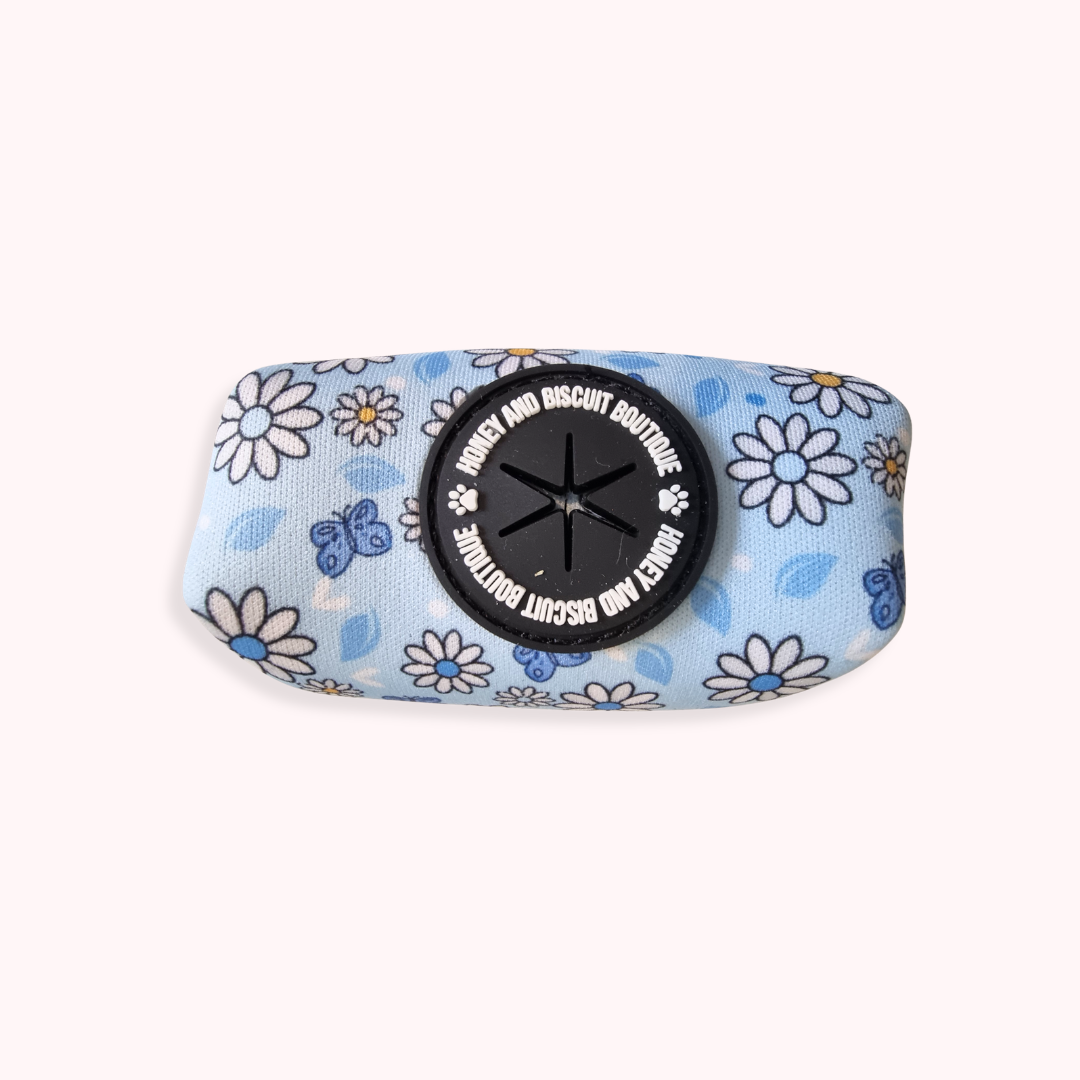 Poop Bag Holder - Pups A Daisy Blue