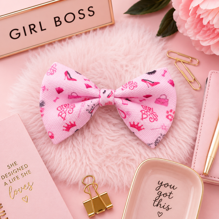 Dog Bow - Girl Boss