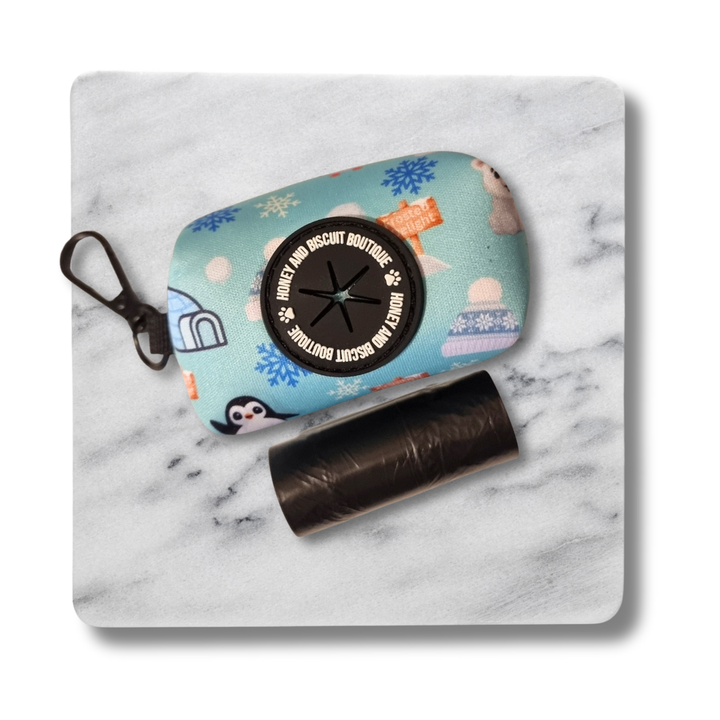 Dog Poop Bag & Holder - Frosted Delight