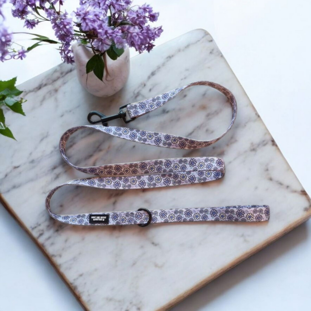 Dog Lead/Leash - Pups A Daisy Lilac
