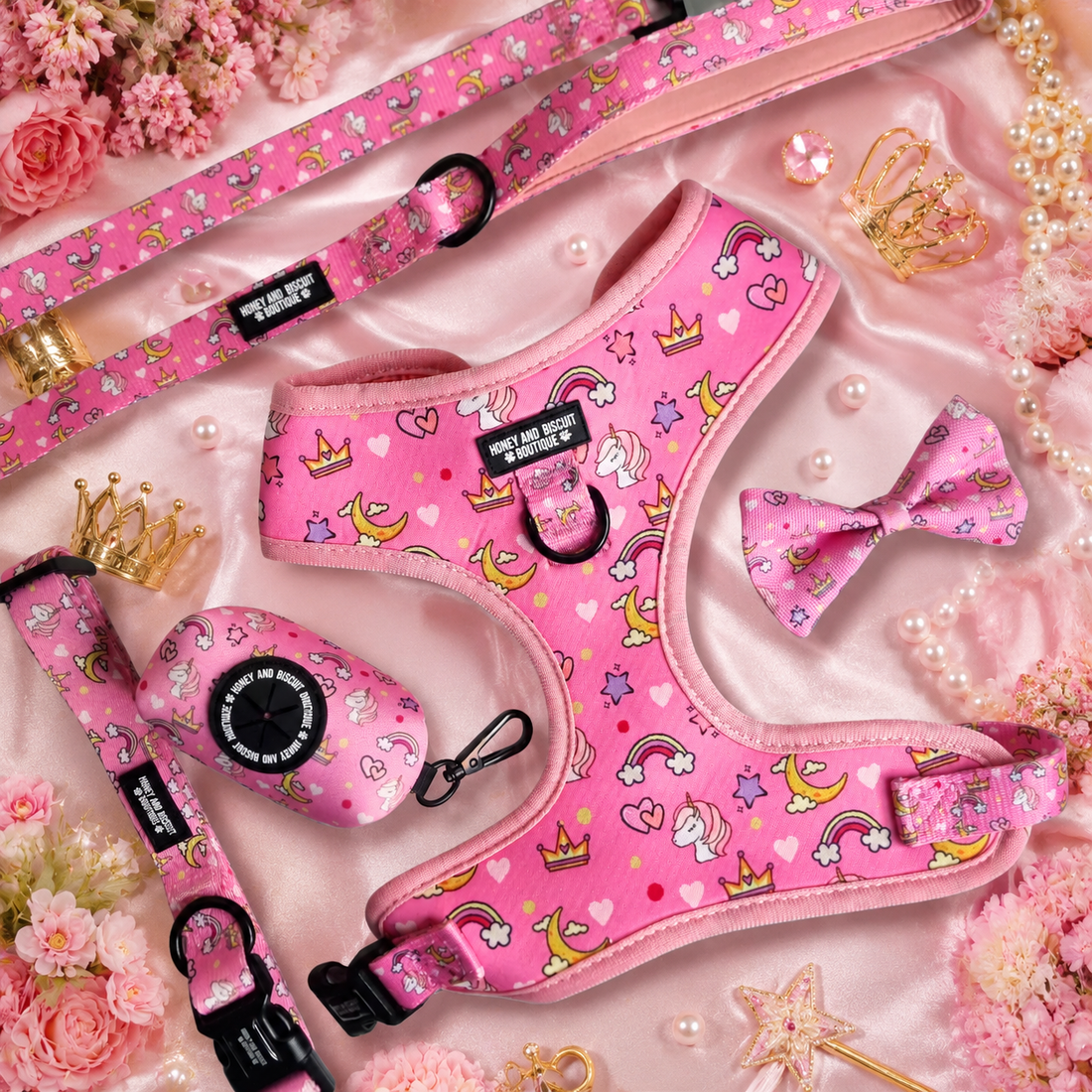 Rainbow Dreams – Complete Walkies Bundle for Small Dogs (5 Piece Set)