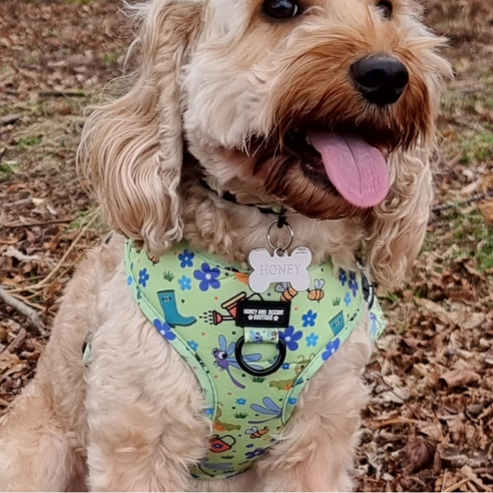 Bugalicious Garden – Adjustable Dog Harness for Small Dogs (No Pull)