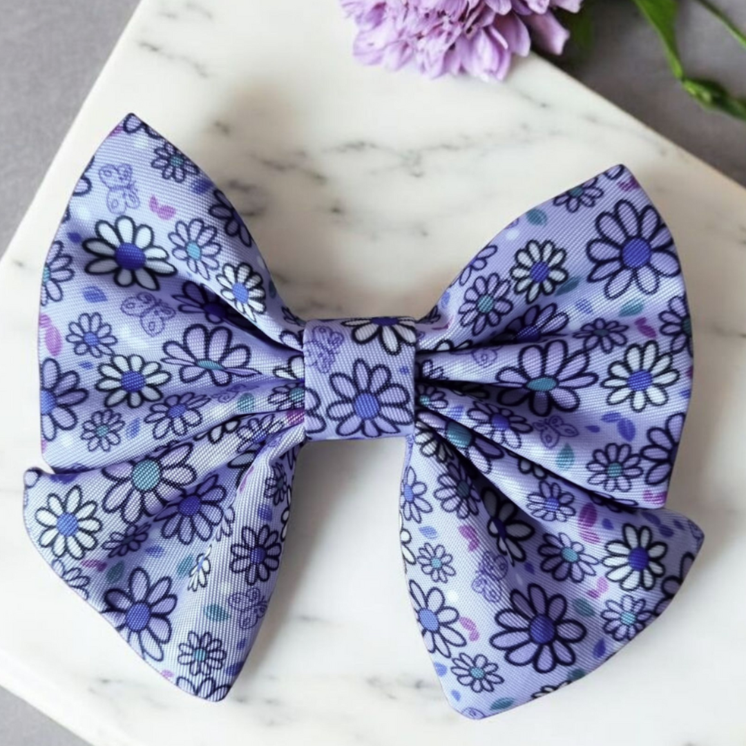 Pups a Daisy Lilac sailor Bow