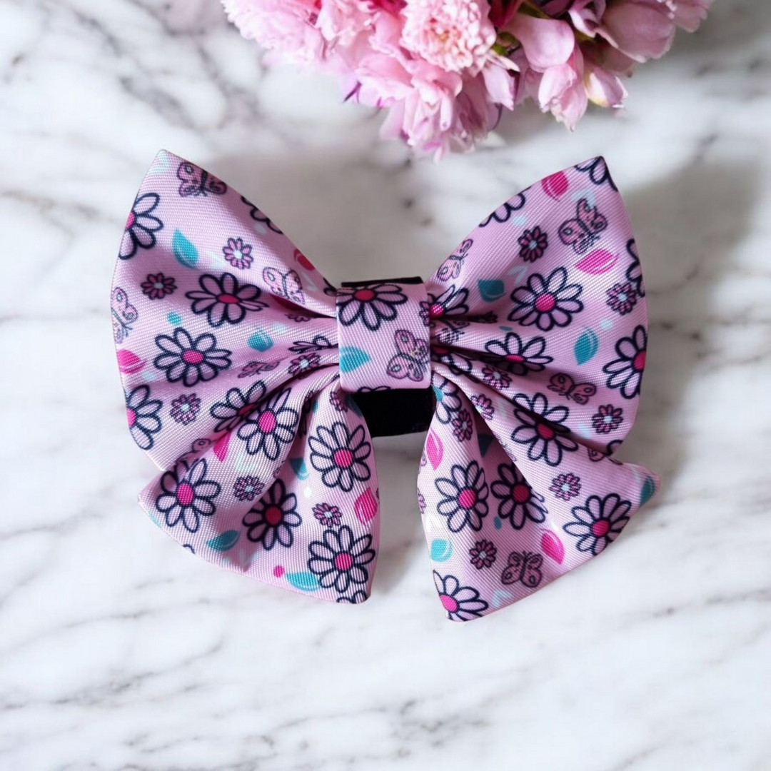 Pups a Daisy Pink Sailor Bow