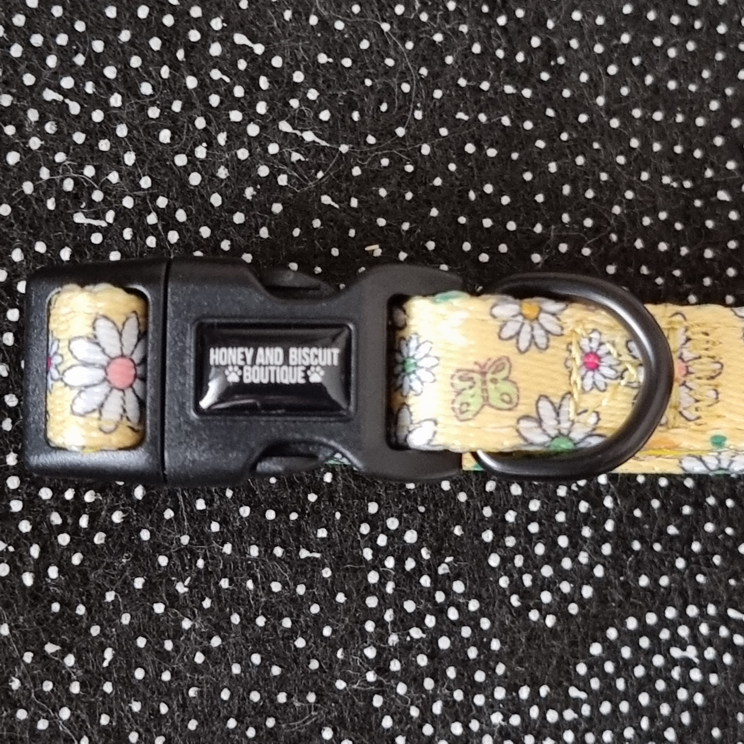 Dog Collar - Pups A Daisy Yellow
