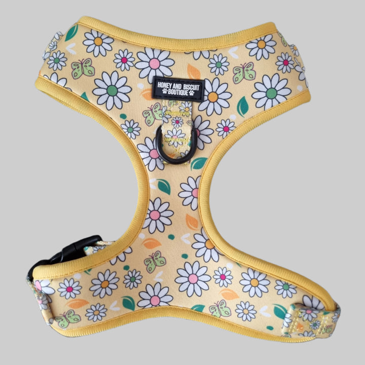 Adjustable Dog Harness Pups a Daisy Yellow