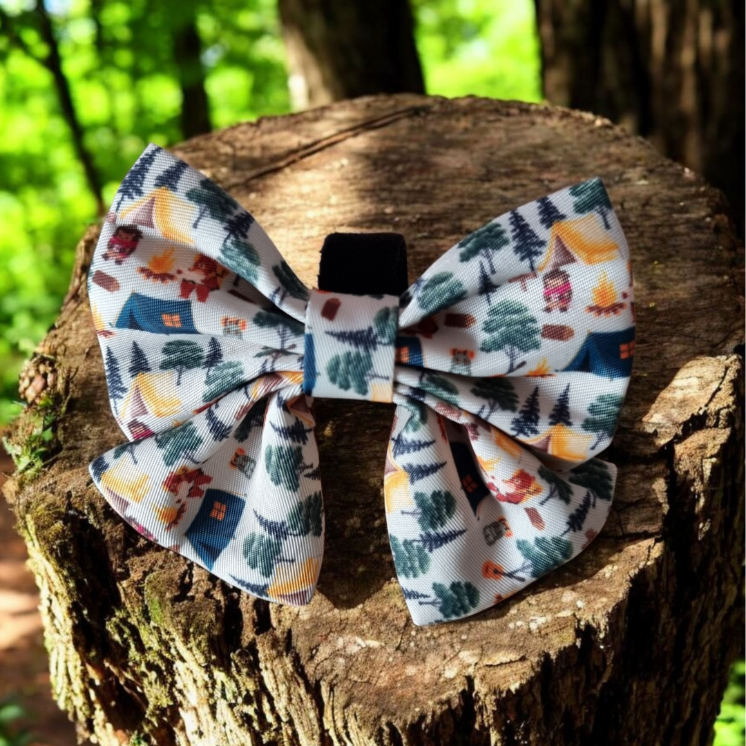 Pups in the Woods Sailor Bow